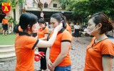 Diễn tập phương án đón trẻ mầm non, tiểu học trở lại trường